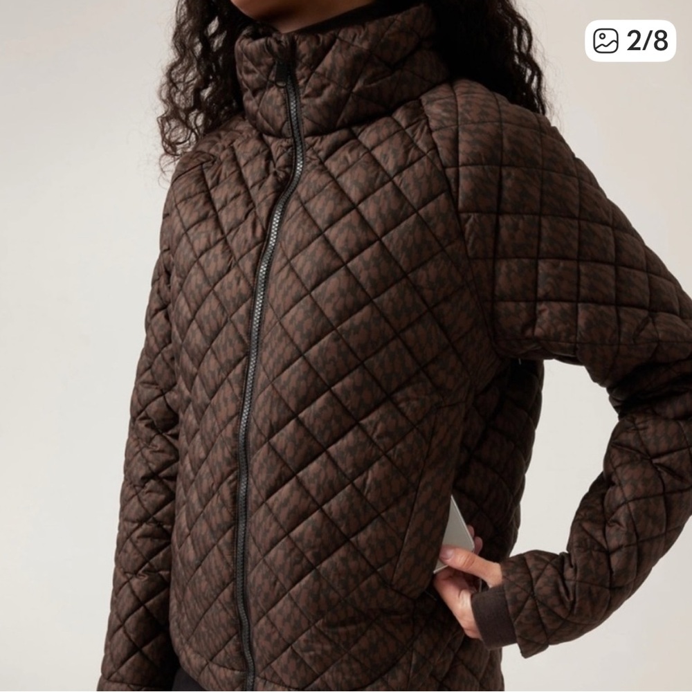 Athleta Black Quilted Jacket